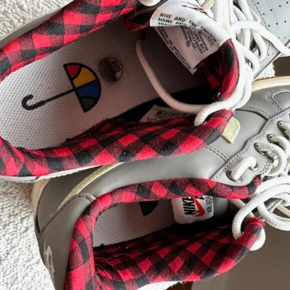 Nike Air Force One 1 LV8 Men's 7 Women's 8.5  Shoe Light Taupe Plaid - Picture 3 of 11